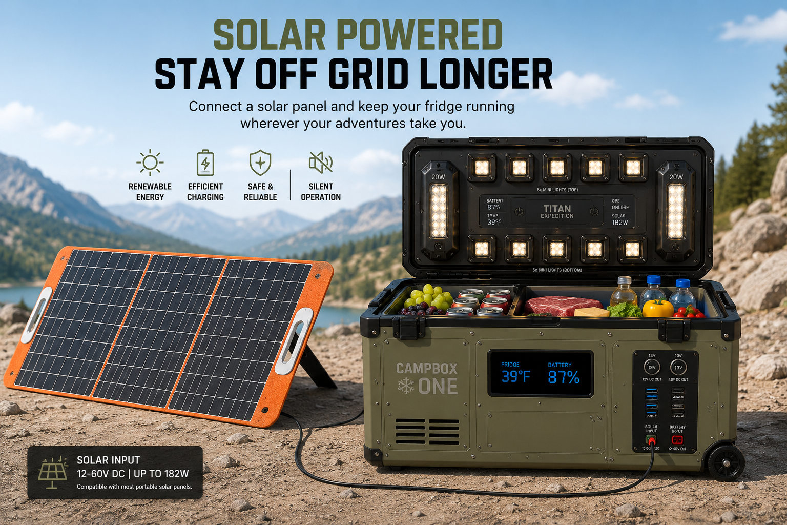 CAMPBOX ONE Solar Cooler